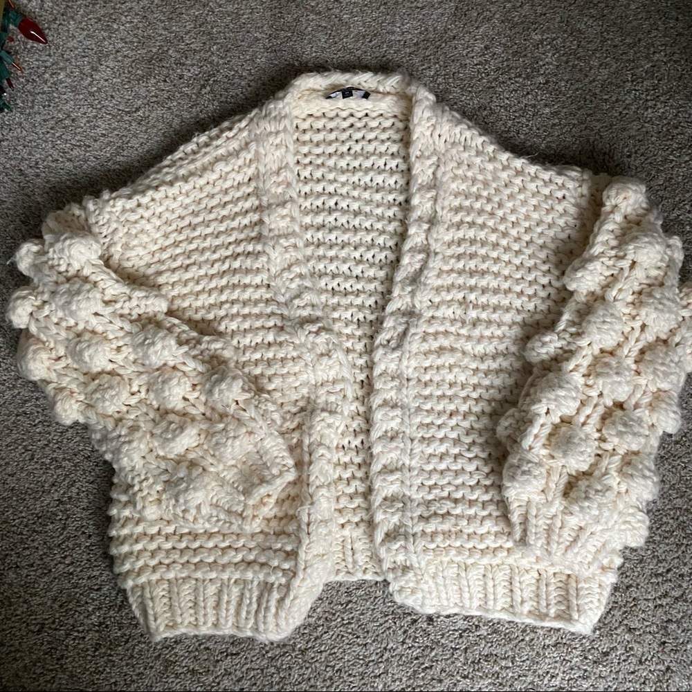 Lulus Puffy Sleeve Cardigan